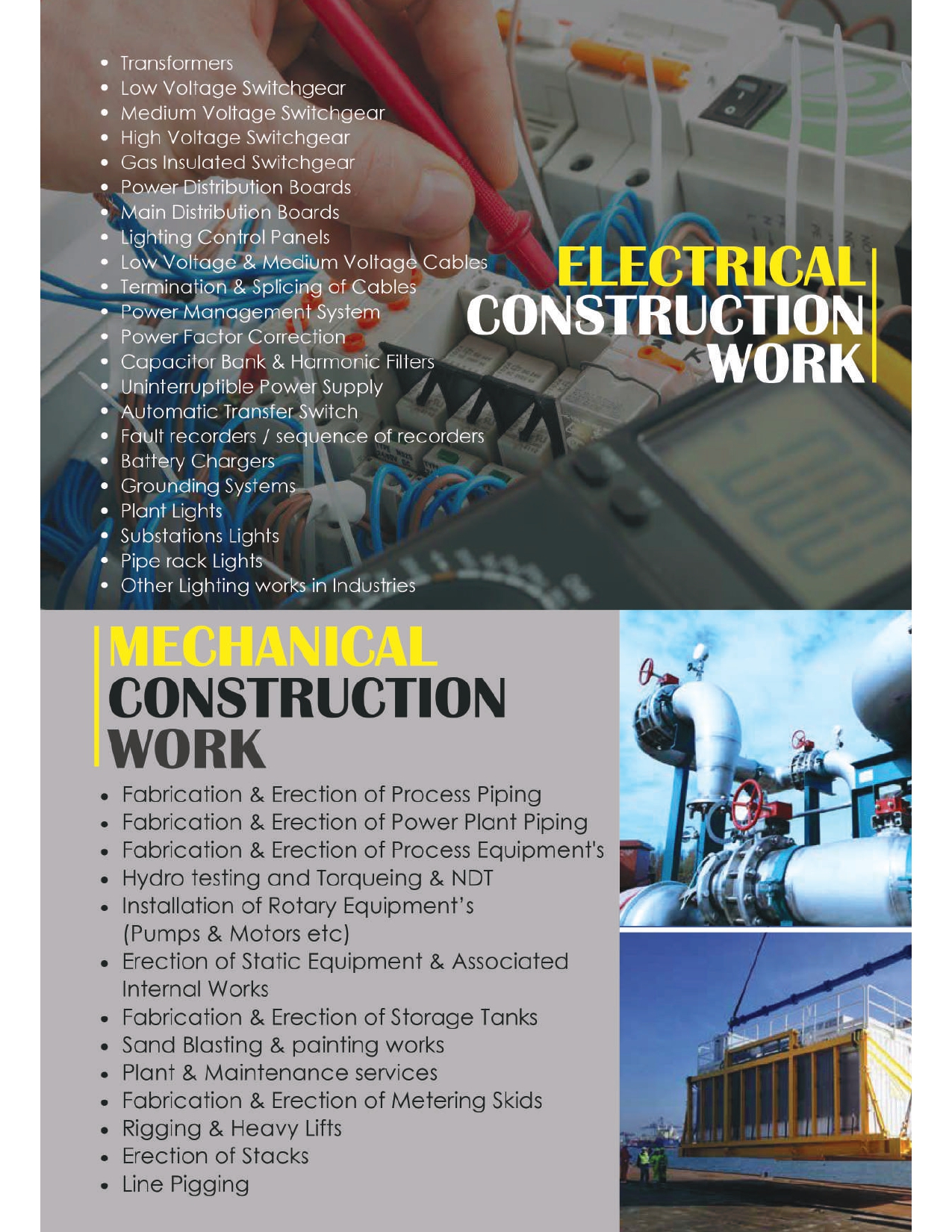 Electrical Construction Work
